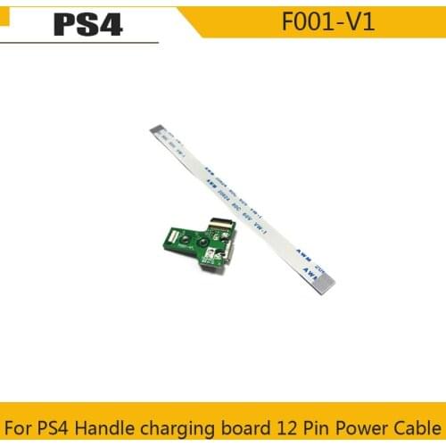 Controller USB Charging Port Socket connector F001-V1 12 Pin For PS4 Handle charging board Connector
