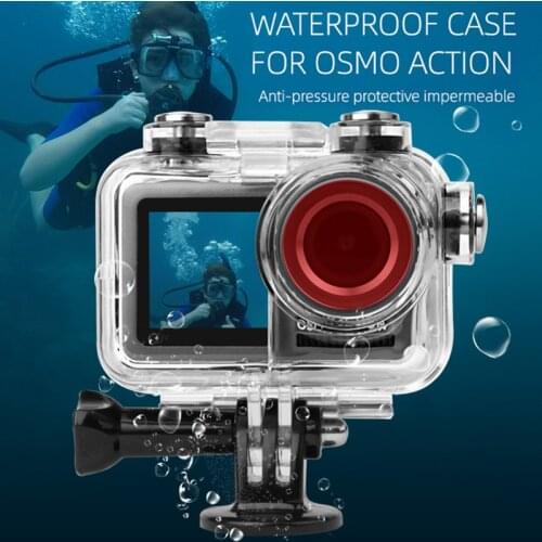 Waterproof Housing Case for OSMO Action Camera Underwater Photography Diving Protective Shell Case NSV775