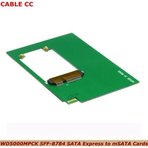 WD5000MPCK SFF-8784 SATA Express to mSATA Cards PCBA for UltraSlim Hard Disk SSD WD5000M22K WD5000M21K