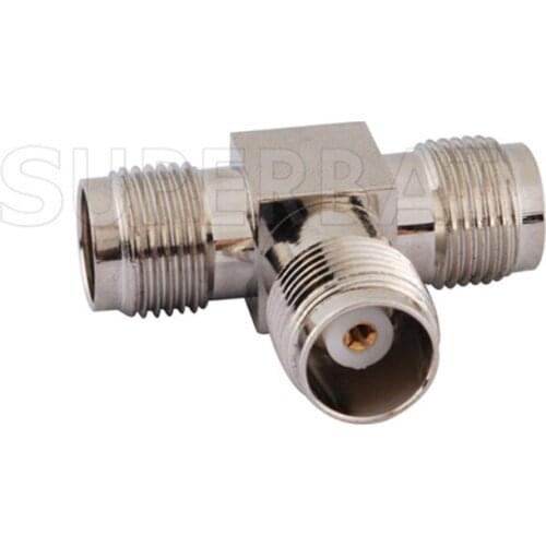 Superbat 5 pcs TNC Adapter TNC Jack to Female to Jack "T" Type