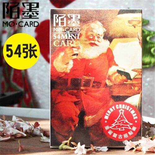 54sheets/LOT Christmas Postcard /Greeting Card/Wish Card/Kids Chrismas Gift