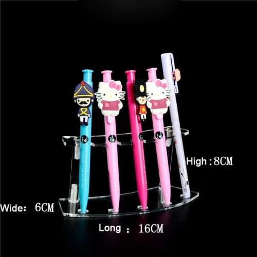 Acrylic Pen Storage Holder Pencil Rack Table Stand Organizer Pen Jewelry Display Case Organizer High Quality