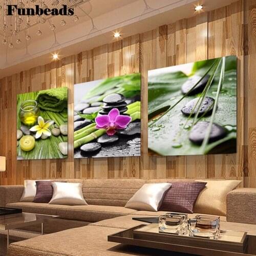 Diamond painting DIY flowers and tea cross stitch 3D embroidery handmade Mosaic full square diamond living room decor FF3859