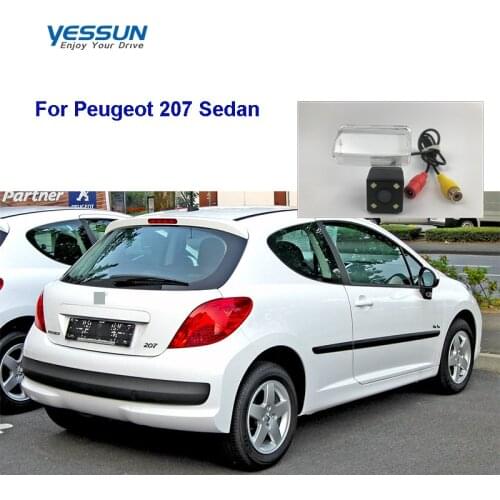 Yessun HD CCD Night Vision Car Rear View Reverse Backup Camera Waterproof For Peugeot 207 Sedan