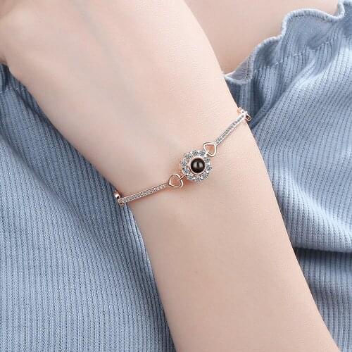 Everoyal Trendy Rose Gold Girls Eye Bracelet Jewelry Fashion Women 925 Sterling Silver Bracelets For Female Accessories Lady