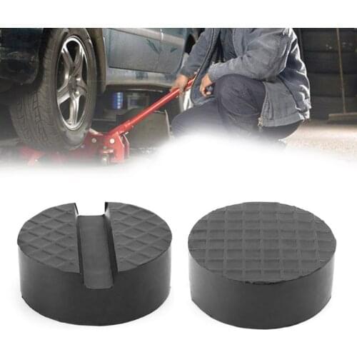 Black Car Jack Rubber Pad Anti-slip Rail Protector Support Block Heavy Duty For Car Lift