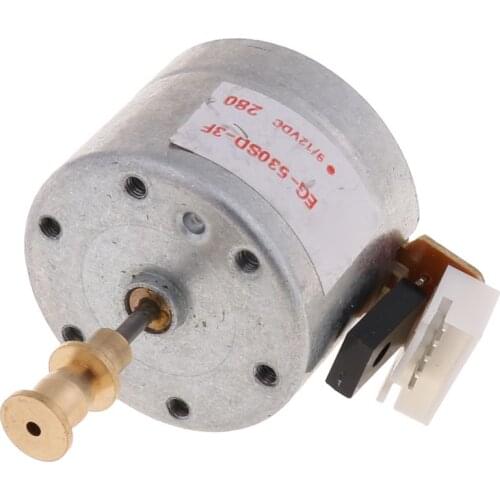 EG530SD-3F DC5-12V 3-Speed 33/45/78 RPM Metal Turntables Motor for Record Player