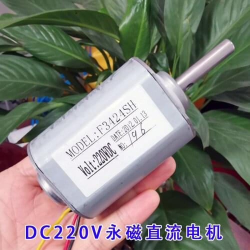 Before and after the 220 v dc permanent magnet motor high-speed ball bearing DIY generator and reversing high voltage motors