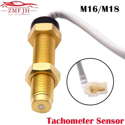 M16/M18 Tachometer Sensor Marine Car Motor Boat Tacho meter Magnetoelectric Tachometer Sender Pulse Signal For Gas / Diesel