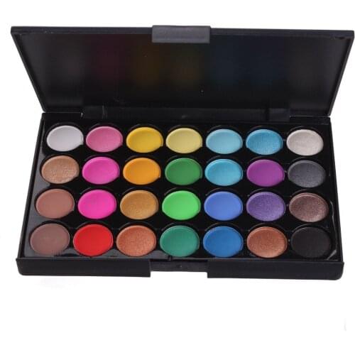 Waterproof Bright Color Eye Shadow Palette Makeup 28 colors Matte & Shimmer Shadow Pro Cosmetics for Eyes DHL Free