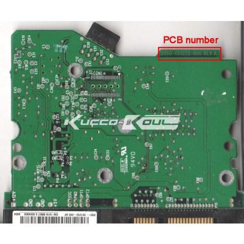 HDD PCB logic board 2060-001252-000 REV A for WD 3.5 SATA hard drive repair data recovery