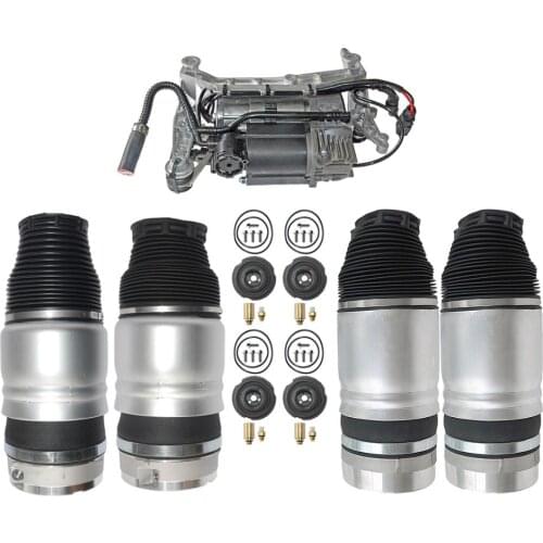 AP01 Front+Rear Air Suspension Spring Compressor Pump For Porsche Cayenne VW Touareg Audi Q7 955358503310 7L6616404B