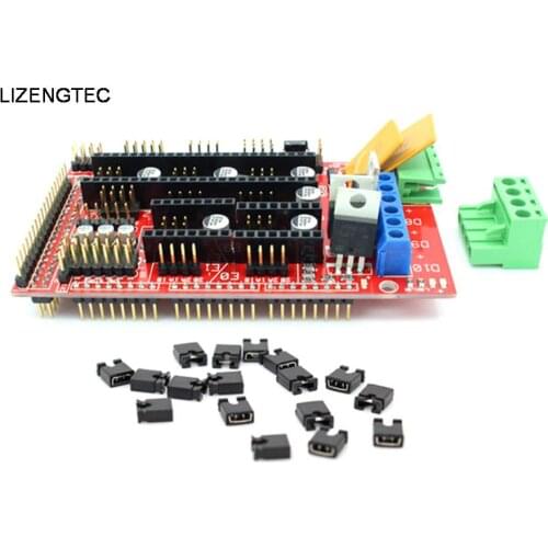 Free Shipping LIZENGTEC RAMPS 1.4 3D Printer Control Reprap MendelPrusa Printer Part