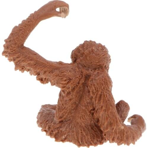 Realistic Red Orangutan Animal Model Action Figure Kids Educational Toy Gift