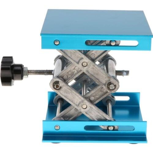 Adjustable Lab Jack Scissors Lift Platform Stand Rack Physics Laboratory Supplies Equipment Tools 100 * 100 * 150mm