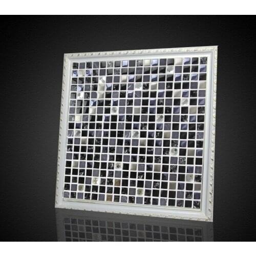 Glass mixed stone and diamond mosaic tiles HMGM1156B for bathroom shower tiles living room home improvement kitchen backsplash