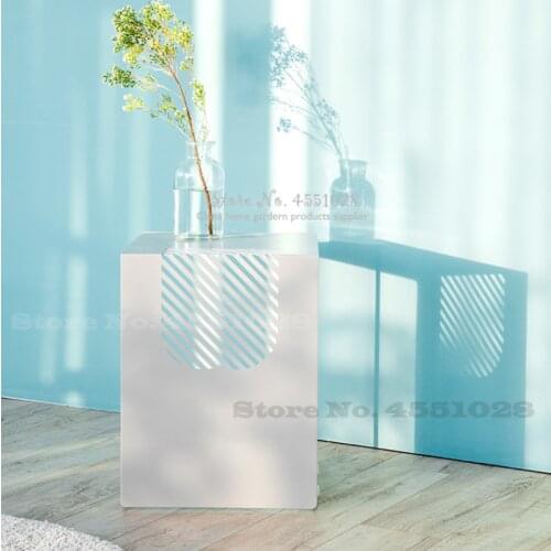 Smart Home Wrought Iron Living Room Home Square Coffee Table Modern Minimalist Creative Mini Stable And Durable