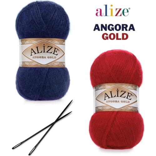 Alize Angora Gold, Wool, Acrylic Yarn, Yarn for Hand Knitting, Yarn Crochet, Blanket Yarn Mohair Yarn, Angora, Autumn, Winter