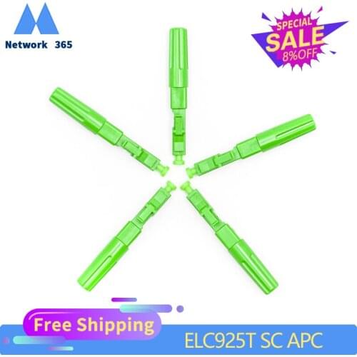 100pcs/lot quick Connector ELC925T SC APC Single-Mode Optical Fiber quick connector SC APC Fiber Optic Fast Connector