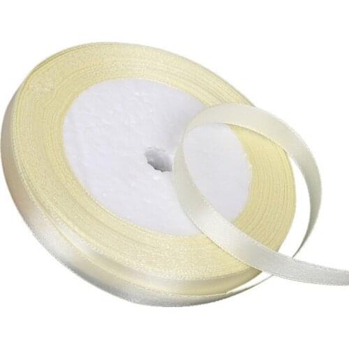 25Yards/Roll 10mm Single Face Silk Satin Ribbons for Crafts Bow Handmade Gift Wrap Party Wedding Decorative DIY Crafts Ribbon