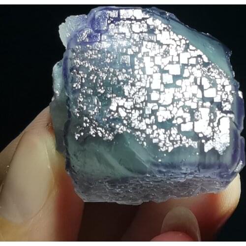 31.8gNatural blue fluorite mineral specimen aura energy teaching specimen QUARTZ GEM home decoration collection ornaments
