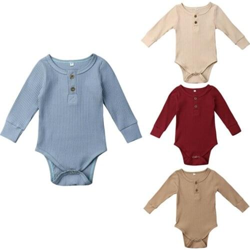 4 Color Toddler Clothes Newborn Infant Baby Girl Boys Long Sleeve Cotton Romper Jumpsuit Quality Clothes Baby Girl Autumn Outfit