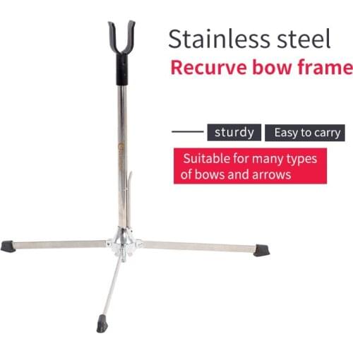 Archery Accessories Quality Bow Kit Tool Recurve Longbow Stainless Bow Stand for Arrow Shooting