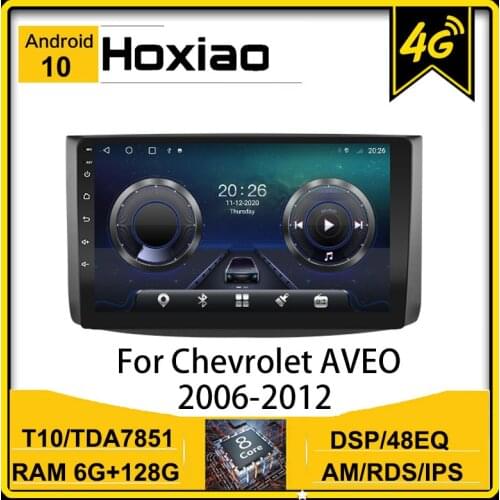 2 Din Car Radio Android For Chevrolet AVEO T250 2006 - 2012 2007 2008 RDS AM DSP IPS 4G Multimedia Video Player Double Recording