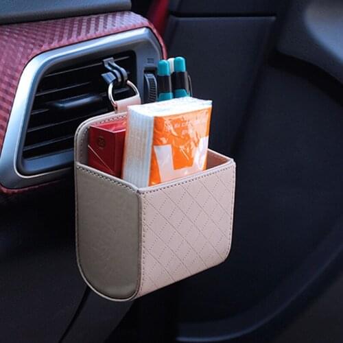 Car vent mobile phone holder storage bag PU leather for Citroen C-Quatre C-Triomphe Picasso C1 C2 C3 C4 C4L C5 Elysee/DS-series