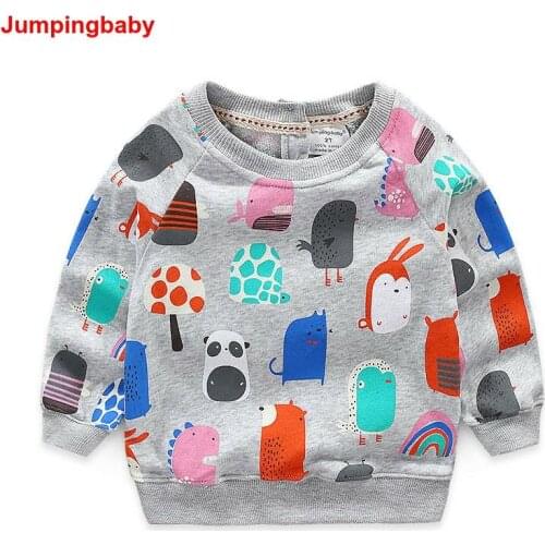 Jumpingbaby 2021 Girls T shirt Kids Swearshirt Clothes Baby Girl T-shirts Camiseta Roupas Infantis Menina Toddler Autumn Tops