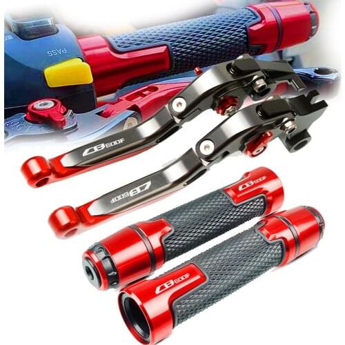 FOR HONDA CB600F Motorcycle Accessories Handle Grips HandBar Brake Clutch Lever CB600 F HORNET CB 600 F 1998-2006 1999 With Logo