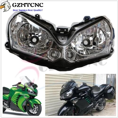For Kawasaki ZG1400 GTR1400 ZG GZ GTR 1400 08-11 Motorcycle Front Headlight Head Light Lamp Headlamp Clear 2008 2009 2010-2011
