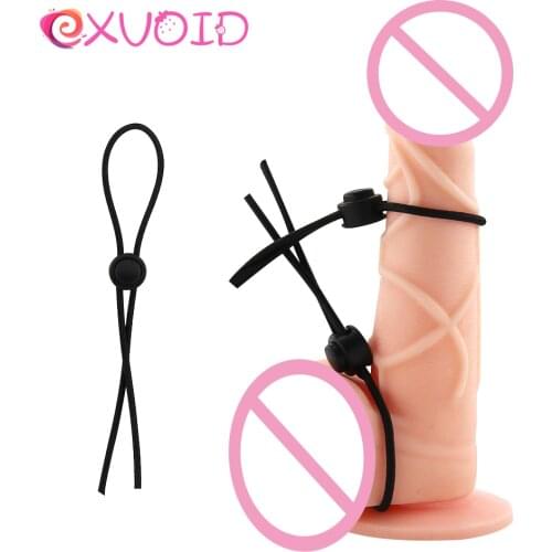 EXVOID Elastic Penis Sleeve Ring Sex Shop Sex Toys for Men Adult Products Penis Erection Cock Sleeve 3PCS Delay Ejaculation
