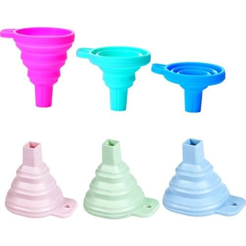 Diamond Painting Tools Collapsible Round and Square Funnel Silica Gel Multi-function for Diamond Painting Embroidery Accessories