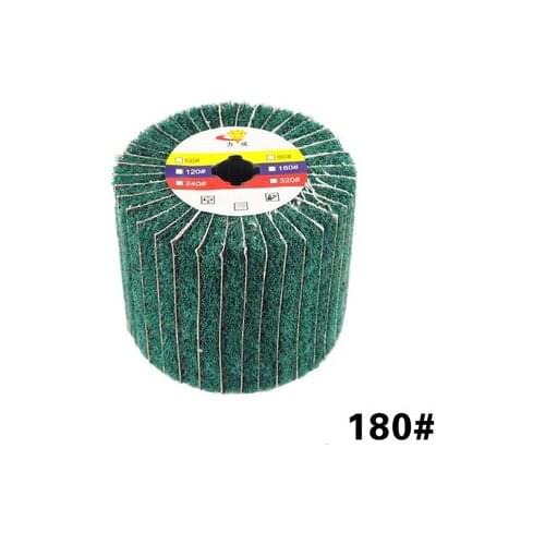 Wire Drawing Wheel Brush Drum Burnishing Polishing Buffer Wheel 120mm