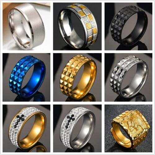 Mens Moden Stainless Steel Flying Eagle Cross Wedding Band Ring FOR Men Women Jewelry