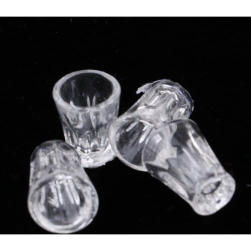 1:12 Dollhouse Miniature Tableware Kitchenware Set 4pcs Water Cups Model