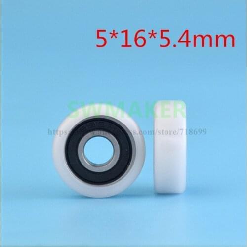 1pcs 5*16*5.4mm 695 wrapped plastic, drawer display cabinet rolling pulley, flat roller, guide wheel Peilin passive