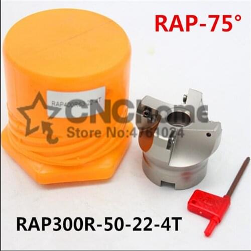 RAP300R 50-22-4T 75 Degree High Positive Face Mill Cutting Diameter For APMT1135 inserts