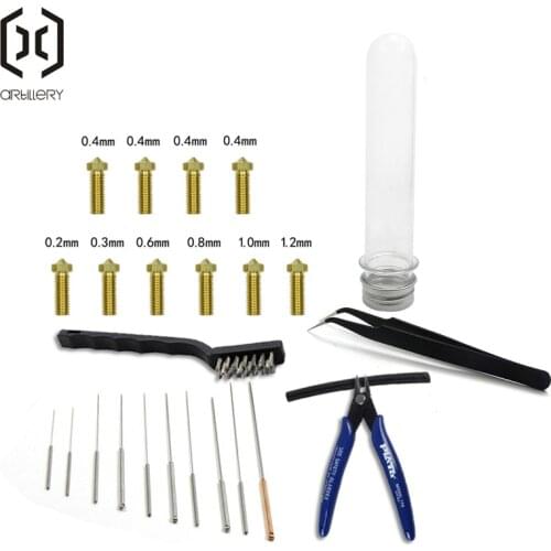 2021! Suitable forArtillery3D printer Sidewinder X1 and Genius cleaning nozzle kit
