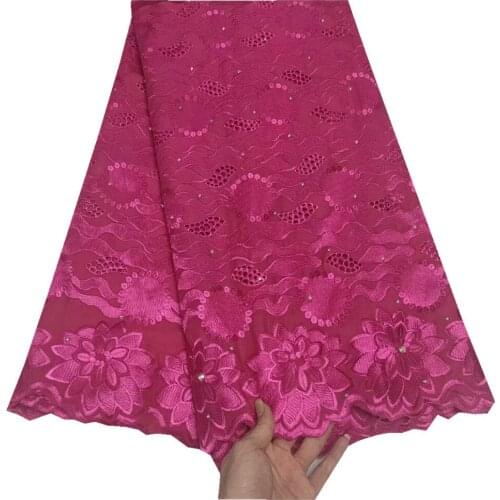 SJ Lace 100%Cotton Dry Lace Swiss Voile Lace In Switzerland 2021 High Quality Soft Dubai Fabric African Brocade Fabric t3-17