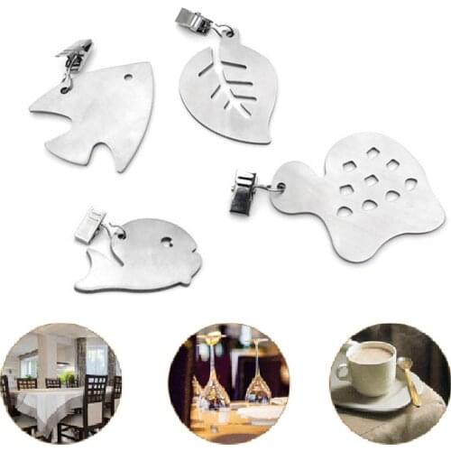 Tablecloth Weights Stainless Steel Table Cover Tablecloth Clip-on Weights Tablecloth Pendants Set for Party Picnic Tablecloth