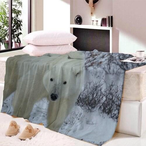Bear Super Soft Blanket Cheap Colorful Fleece Bedspread Dust Cover Air Conditioning Tablecloth Blankets For Bed