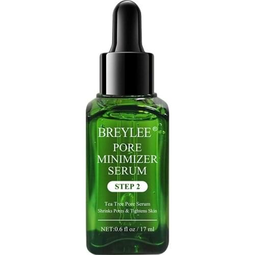 BREYLEE Tea Tree Blackhead Remover Serum Shrink Pores Essence Black Peeling Mask Oil-Control Face Sheet Mask Whitening Skin Care