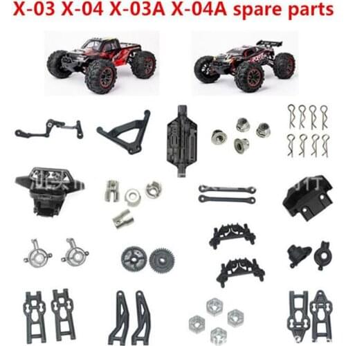XLF X-03 X-04 X-03A X-04A 1/10 RC Car Spare Parts car Differential receiver shell motor ESC drive shaft Tires gearbox servo etc