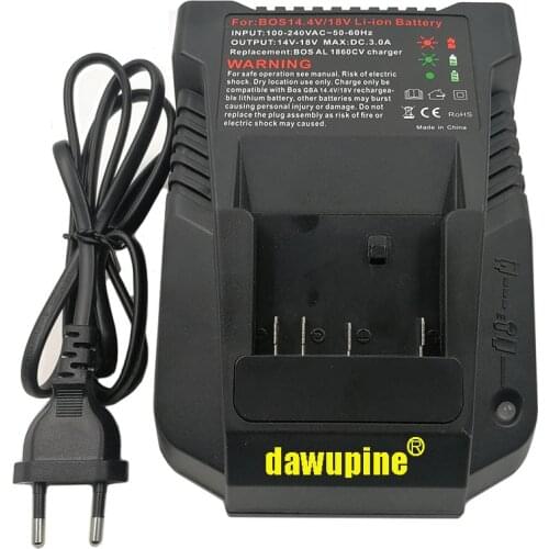 Dawupine Li-ion Battery Charger For Bosch 18V 14.4V Electrical Drill Battery BAT609 BAT609G BAT618 BAT618G BAT614 2607336236