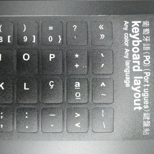 For Macbook Air Pro 11 13 15 inch Laptop Notbook Keyboard Protector Sticker 5pcs PT Portugal Notebook Keyboard Stickers For iMac
