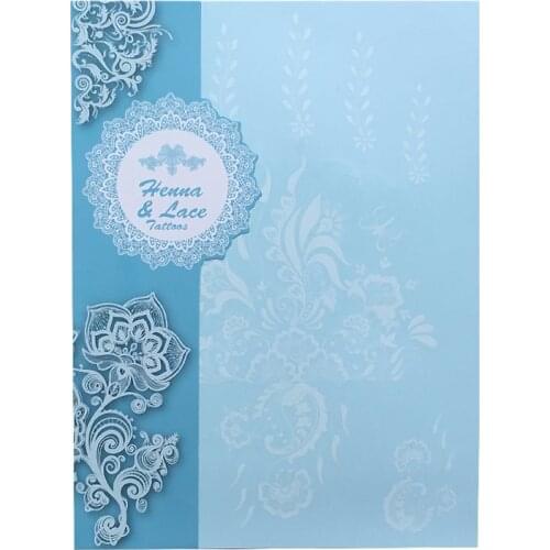 1PC Flash Waterproof Tattoo Women White Henna Wedding Bridal Henna Lace Flower Butterfly Pendant Temporary Tattoo Sticker