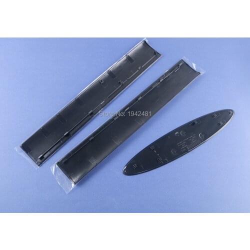 12sets/lot Black Hard Drive HDD Bay Door Cover For PS3 4000 Console Front Housing Case Left Right Faceplate Panel