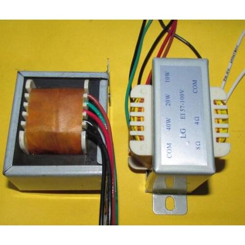 2PCS Ceiling Speaker with constant pressure 70V / 100V line between the transformer 10W / 20W / 40W Impedance / 8OHM